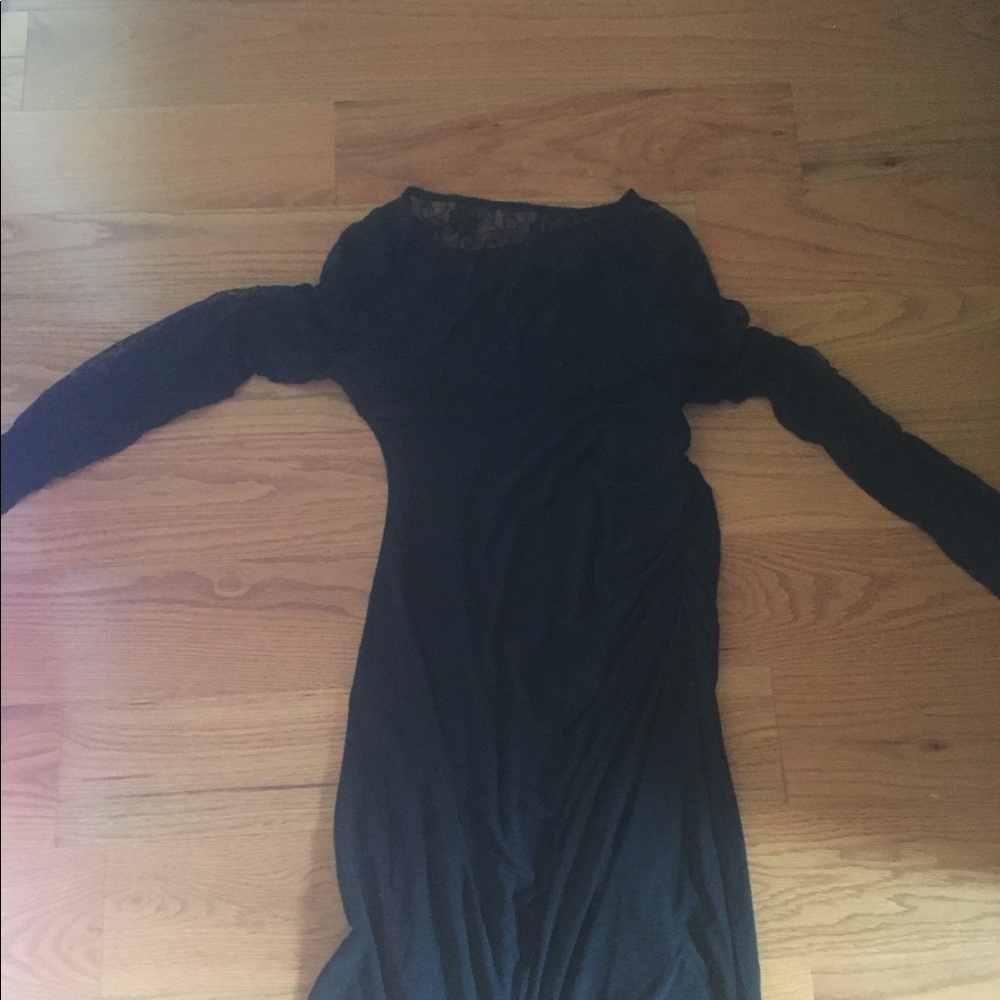 Black lace dress